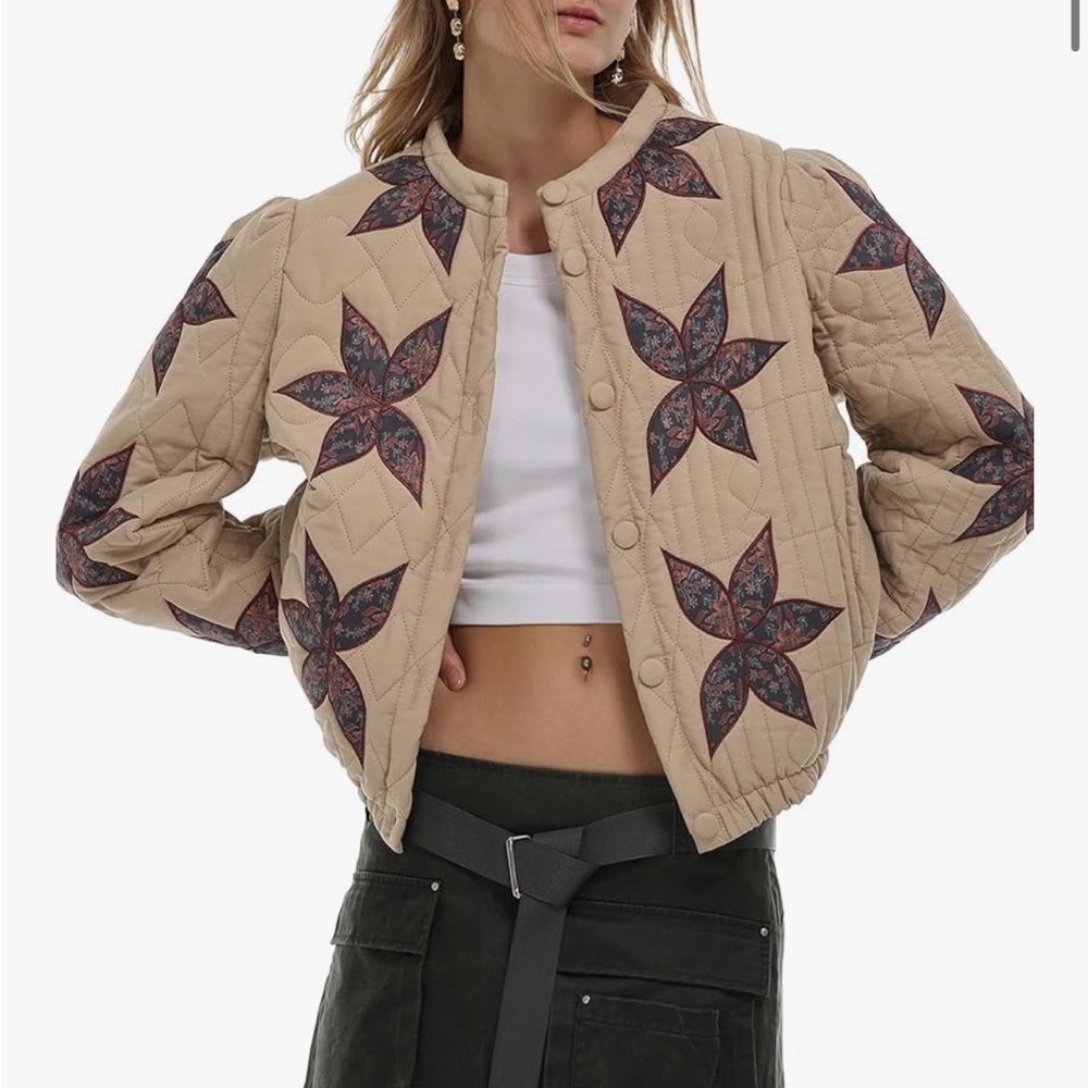 Floral Quilted Women's Jacket